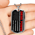 thumbnail image 2 of Diesel Power Stars Dog Tag Stainless Steel or 18k Gold 24" Chain, 2 of 8