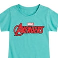 thumbnail image 3 of Marvel The Avengers - Logo - Toddler And Youth Girls Fitted Short Sleeve Graphic T-Shirt, 3 of 5