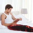 thumbnail image 5 of Rateoe Red Moon Lava Pattern Men’s Ultra-Soft Comfy Pajama Lounge Pants Sleepwear,Comfortable Lounge Wear,lightweight Pajamas, Casual Home Wear-X-Large, 5 of 6