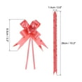 thumbnail image 2 of Unique Bargains 3.3inch Pull Bows Gift Wrapping Pull Bow Heart Pattern Baskets Present Bows Ribbon Red 100 Pcs, 2 of 6