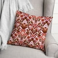 thumbnail image 3 of Creative Products Red Ikat 18 x 18 Spun Poly Pillow, 3 of 3