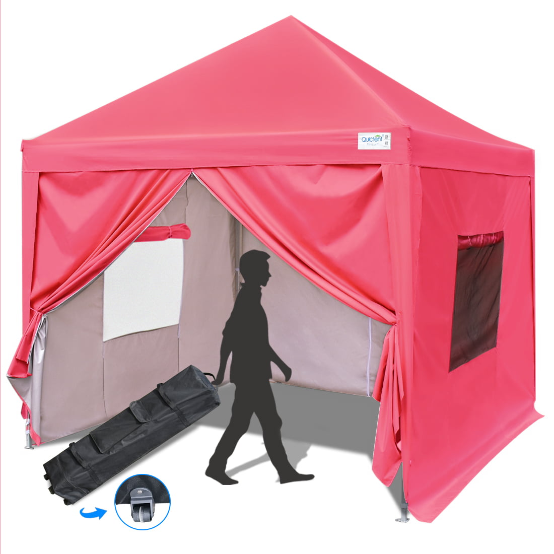 Quictent Privacy 8x8 Pop up Canopy tent Instant Folding ...