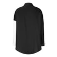 thumbnail image 5 of Collared Tops Women Color Block Button-Down Shirts, Womens Long Sleeves Casual Blouse High Low V-Neck Loose Tunic T-Shirt, 5 of 5