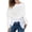 Blanc, variante sur Utrum Torsadé Tricoté pour Femmes Chandail Court Foulard pour Femmes Chandail Foulard Tricotée avec Manches Foulard Tricotée