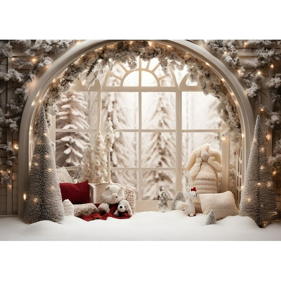 ZHISUXI Christmas rations Photography Backdrops Candy House Living Room Ornament Birthday Photo Studio Background QS-26