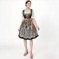 thumbnail image 4 of Vestido Dirndl Alemán para Mujer, Disfraz de Oktoberfest Bávaro para Halloween y . Verde XXL, 4 of 10
