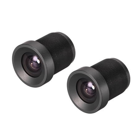 2Pcs Camera Lens 3.6mm Focal Length 720P F2.0 1/3 Inch Wide Angle for CCD Camera