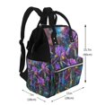 thumbnail image 2 of Disketp Starry Night Iris Field Mochila de Pañales de Gran Capacidad con Múltiples Bolsillos, Mochila de Viaje Multifuncional para Bebé, Unisex, Moderna y Resistente, 2 of 6