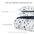 thumbnail image 4 of Noble Linens 2-Piece Navy Reversible Comforter Set, Twin/TwinXL, 4 of 9