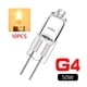 thumbnail image 2 of Lámparas halógenas G4 de 10 piezas, Base G4, 5W, 10W, 20W, 35W, 50W, CC de 12V, bombilla halógena de tungsteno de bajo consumo, tipo JC, 2 of 4