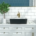 thumbnail image 4 of DeerValley DV-1V0001 Bathroom Vessel Sink 19" Rectangle Ceramic in Black, 4 of 19