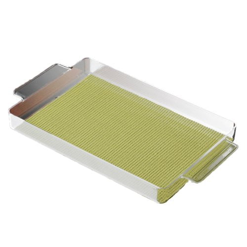 Kraftware Corp. 38229 Fishnet Mist Green Rect. Tray