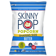 SkinnyPop Butter Popcorn, Gluten-Free, 6.7 oz Sharing Size Bag