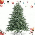 thumbnail image 1 of Gymax 6 Ft Artificial Christmas Tree Unlit Hinged Xmas Tree w/ Metal Stand, 1 of 9