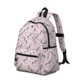 thumbnail image 2 of Unicorn and Star Pink Pattern Cute School Backpack with Padded Back and Adjustable Shoulder Straps 13.4"x11"x4.7", 2 of 5