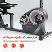 Sunny Health & Fitness Heavy-Duty Recumbent Smart Bike, Home Bicycle Exercise for Adult-Seniors & Free SunnyFit® App Membership - SF-RB4616SMART