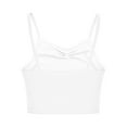 thumbnail image 4 of Women's Ruched Tank Tops Sleeveless Halter Neck Spaghetti Strap Summer Shirts Casual Pleated Workout Crop Top, 4 of 5