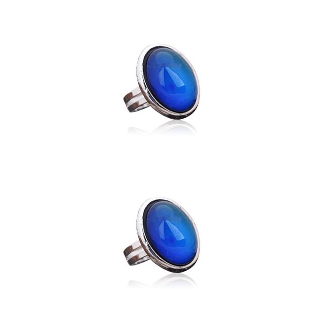 Qarigey Anillo de humor Cambio de color Temperatura ajustable Emoción Sensación Dedo Accesorios Joyería Fiesta Regalo pequeña tortuga Type8 NO8