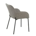 thumbnail image 4 of LumiSource Black Steel, Grey PU Daniella Dining Chair - Set of 2, 4 of 4