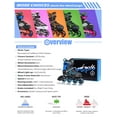 thumbnail image 7 of 2PM SPORTS Vinal Girls Adjustable Inline Skates with Light up Wheels Beginner Skates Fun Illuminating Roller Skates for Kids Boys and Ladies - Blue Medium(1Y-4Y US), 7 of 7