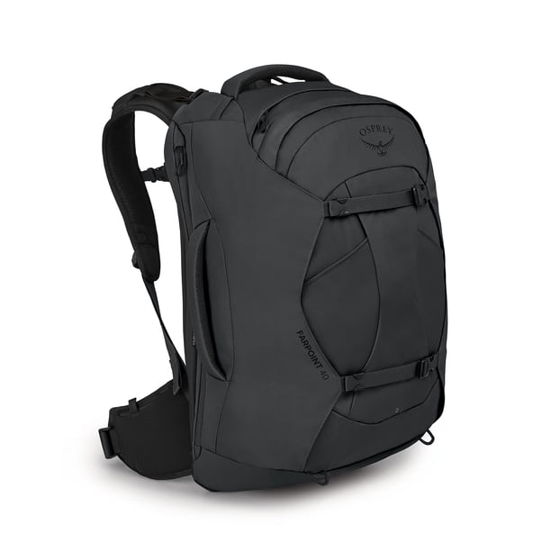 Mochila de viaje Osprey Farpoint 40L para hombre Tunnel Vision Grey