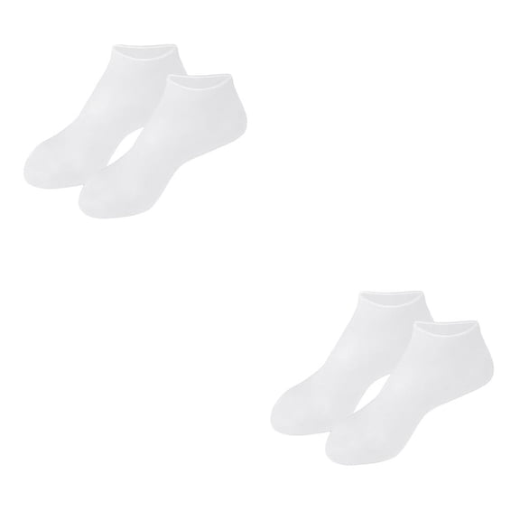 Calcetines de gel de silicona Vogacara Protector para los pies Blanco L 2Conjunto