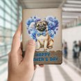 thumbnail image 4 of Pug Proud Dad Happy Father's Day Travel Passport Wallet Dog Lover Gifts PU Leather Passport Holder Cover - 02008, 4 of 5