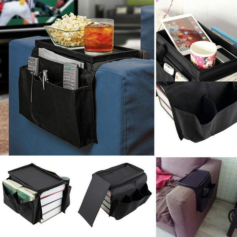 6 Pocket Couch Buddy Remote Control Holder Sofa Arm Rest Organizer