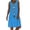 Blue, variant on CIENVNSTG Summer Sleeveless V-Neck Beachwear Solid Oversized Dress Female Fashion Elegant Maxi Dress Saffron S