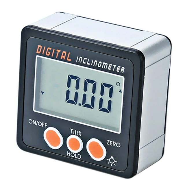 Inclinómetro digital 0-360 ° Electronic Prolongador Aluminio Aleación Shell Digital Bevel Box Medid Tomshoo Inclinómetro digital