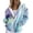 Sky Blue, variant on Bovemsi Sweatshirt for Women Zip Activewear Jacket Coat Printed Fall Outwear With Pockets Zip Up Hoodie