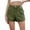 #01 Army Green 【Mix, Match & Rotate: Stock Up on Daily Colors】, variant on Women's Solid Color Denim High Waisted Half Shorts with Pockets, Casual Summer Beach Wear, Womens Denim | TruHer,Army Green L