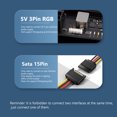 thumbnail image 1 of JEYI Aura Sync 5V 3Pin RGB SATA 15Pin GPU Graphics Card CPU Cooling Fan Holder Sywqhk Para estrenar, 1 of 5