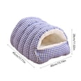 thumbnail image 3 of XSAOP Semi-Enclosed Cat House Pet Bed, Blue, 3 of 15