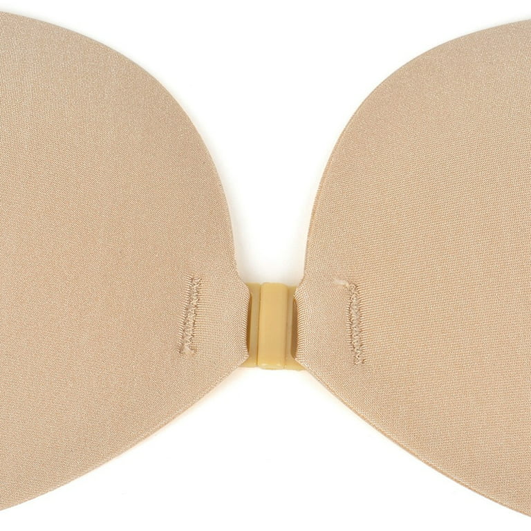 TANHOO Medical-Grade Silicone Sticky Adhesive Bra, Backless Strapless Push  up Lifting Invisible Bra. Wing Shape / 2 Pairs (Black ＋ Beige/B Cup) at   Women's Clothing store