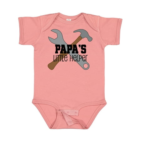 

Inktastic Papa s Little Helper Gift Baby Boy Bodysuit