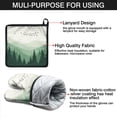 thumbnail image 7 of Misty Forest Landscape Kitchen Oven Mitt and Pot Holder Sets 2 Pcs for Baking, Cooking and Grilling, Heat Resistant Up To 392 °F, 7 of 7