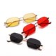 thumbnail image 2 of Metal Frame Polygon Women Red Lens Sun Glasses Men Gold Unisex Uv400 Personality Small Rectangle Sunglasses Men Vintage heqiyong LED, 2 of 2