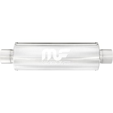 MagnaFlow 7in Round Center/Center Straight-Through Performance Muffler Exhaust Satin Finish 12773