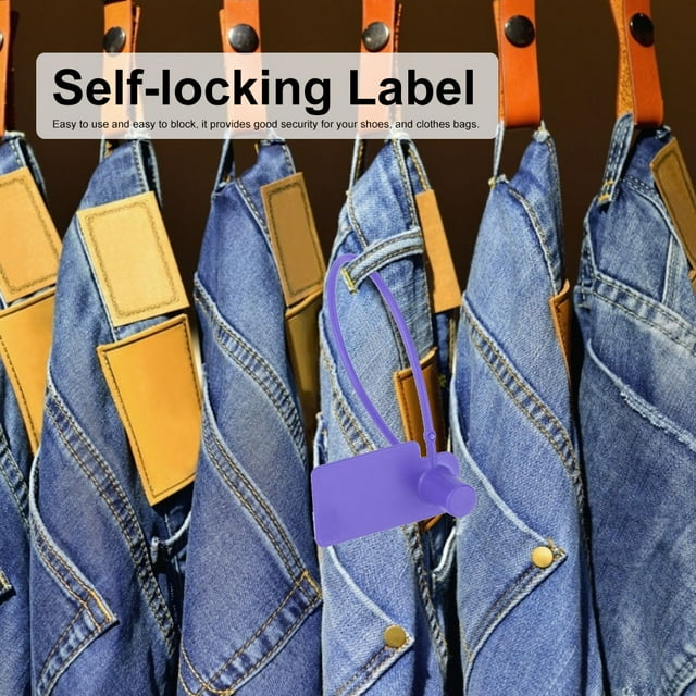 100pcs Cable Ties, Colourful Identification Mark Signs Ties Disposable Label Cable Anti-theft Self-Locking Tie