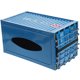 thumbnail image 4 of Caja de pañuelos creativa con contenedor de envío, caja de pañuelos de metal azul con bombeo, caja de almacenamiento para manualidades, decoración de escritorio para el hogar, 4 of 6