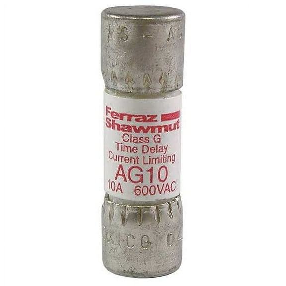 Mersen UL Class Fuse, G Class, Time-Delay, 8A, 600V AC, Non-Indicating AG8