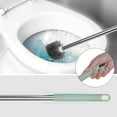 thumbnail image 2 of Unique Bargains Toilet Brush Round Head Stainless Steel Handle Green 1 Pc, 2 of 5