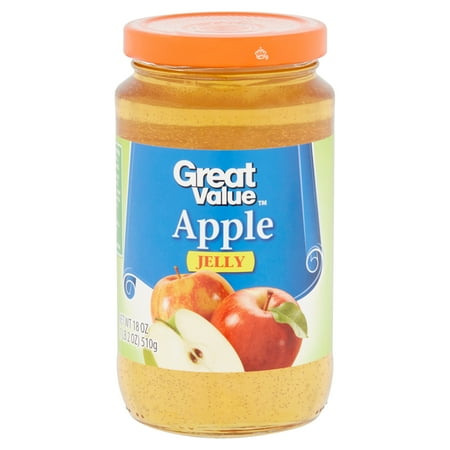 - Great Value Jelly, Apple, 18 oz