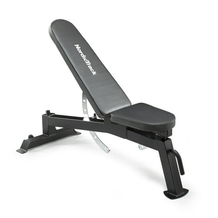 UPC: 0043619442076 | NordicTrack Adjustable Weight Bench with High-Density Foam Backrest  300 lb. Weight Limit