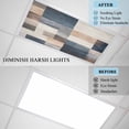 thumbnail image 3 of 2 Pack Abstract Blue Black Fluorescent Light Covers for Ceiling Lights Oil Painting Magnetic Ceiling Light Covers Overhead Light Filters for Office Classroom Home, 3 of 9