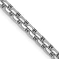 thumbnail image 3 of 14K White Gold 3.6mm Hollow Round Box Chain Necklace Size 26, 3 of 4