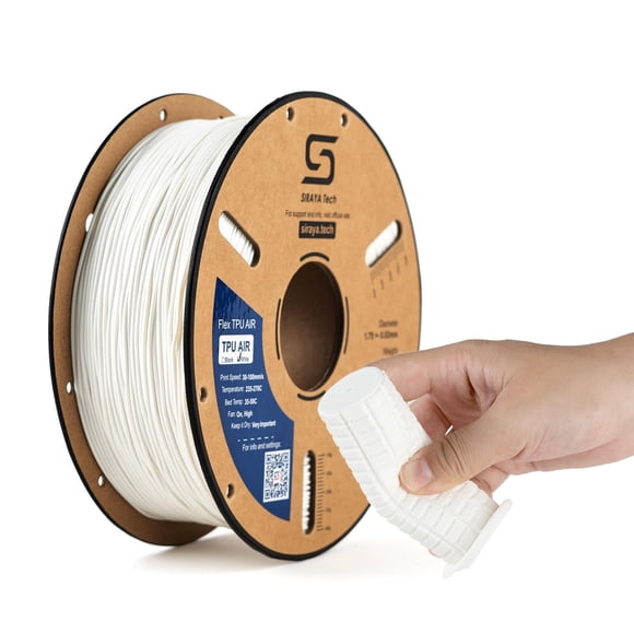 Filamento para impresora 3D Siraya Tech Flex TPU Air White, 1 kg