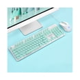 thumbnail image 5 of 1 Set N518 Wired Keyboard Vintage Round Cap Mechanical Feel Backlight USB Gaming Mouse for Desktop - Pink, 5 of 5