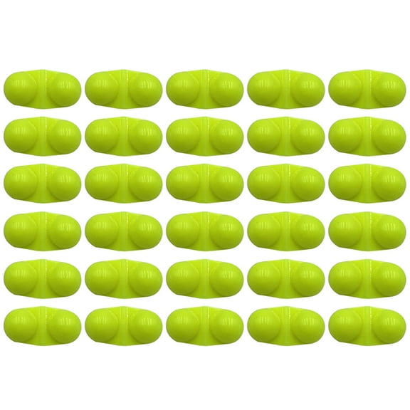 BE-TOOL 30PCS Fishing Bite Alarm Bells Metal Bell for Robs 2 Bells Portable Fishing Rob Alarm (Yellow)